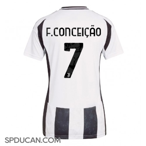 Zenski Nogometni Dres Juventus Francisco Conceicao #7 Domaci 2024-25 Kratak Rukav